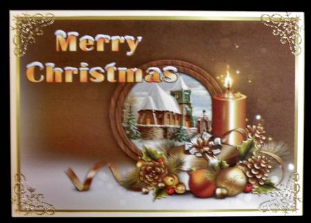Christmas Toppers Vintage Church by Suzi Cooper