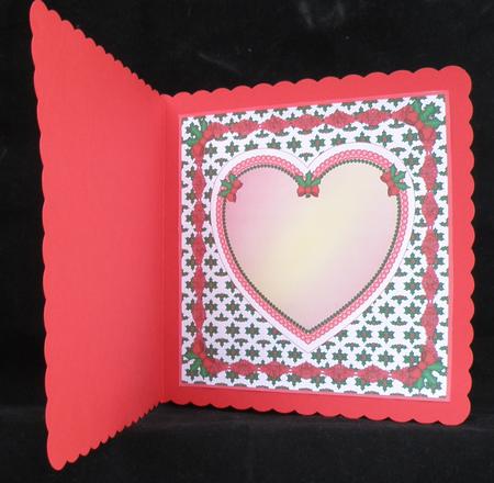 Holly & Heart Christmas Insert by Suzi Cooper
