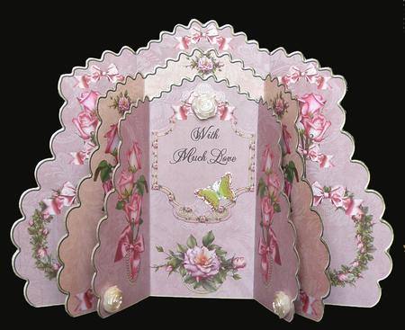 Triple Layer Gatefold - Sweetheart Roses by Suzi Cooper