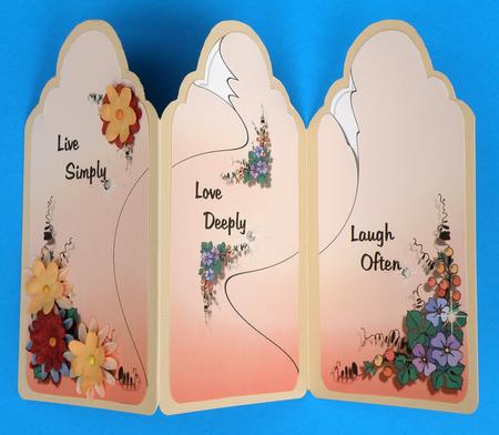 Tri-fold Encouragement Card by Suzi Cooper