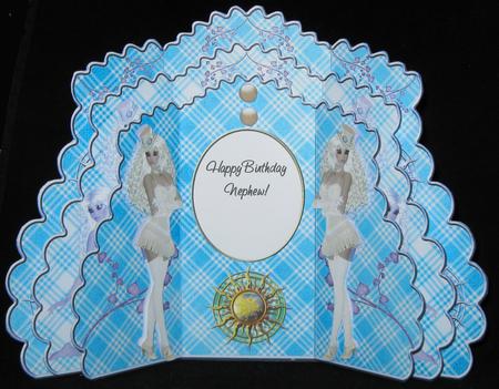 Triple Layer Gatefold - Glamour Girl - Nephew by Suzi Cooper
