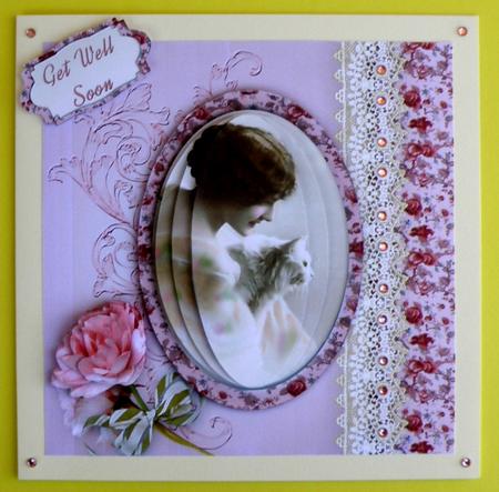 Vintage Lady with Cat Mini Kit - Multi Use by Suzi Cooper