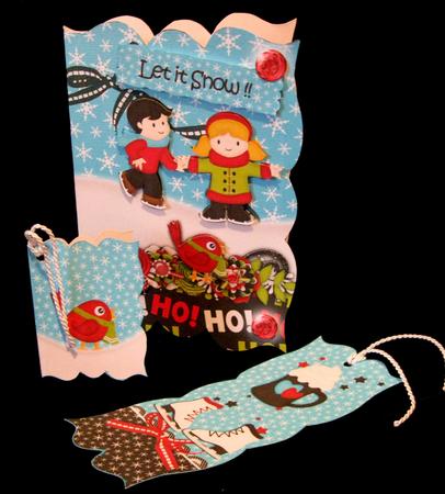 Mini Kit - 5x7 Bracket Card Ice Ice Baby by Suzi Cooper