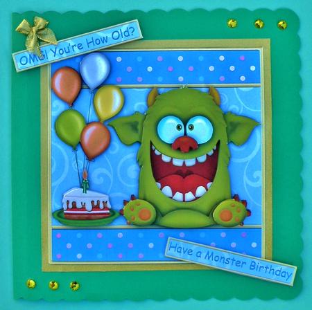 Omg You're How Old? Birthday Topper & Decoupage by Suzi Cooper