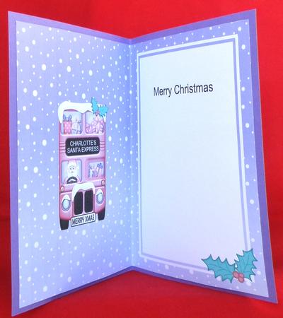 Xmas Santa Express A5 Charlotte Matching A5 Insert by Suzi Cooper