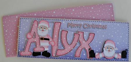 Xmas Large Dl Alyx Quick Card N 3D Decoupage by Suzi Cooper