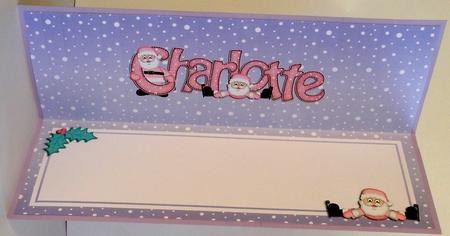 Xmas Charlotte Matching Large Dl Insert by Suzi Cooper