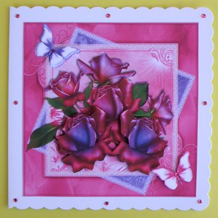 Stunning 8x8 Twilight Roses Topper by Suzi Cooper