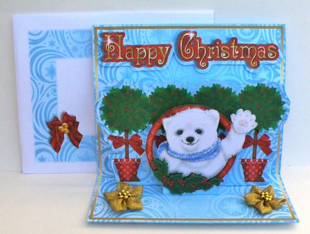 Easel Pop-up 3D Card Kit - Christmas Hello! by Suzi Cooper
