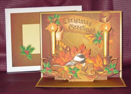 Easel Pop-up 3D Card Kit - Christmas Glow by Suzi Cooper