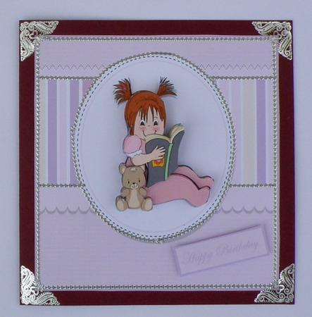 Birthday Story Time Card Front by Suzi Cooper