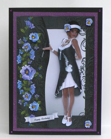 Art Deco with Pansies by Suzi Cooper