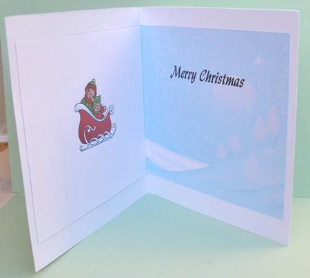 Gingerbread Men on a Sleigh Ride Insert by Suzi Cooper