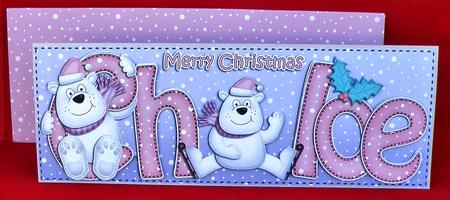 Xmas Large Dl Chloe Quick Card N 3D Decoupage by Suzi Cooper
