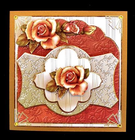 Fall Roses Card Front by Suzi Cooper