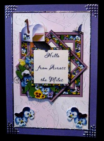 Pansy Across the Miles Card Mini Kit by Suzi Cooper