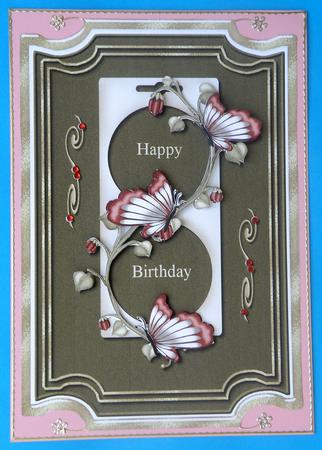 Birthday Butterflies Topper by Suzi Cooper
