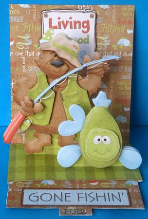 Gone Fishin' Pop-up Slider Card Kit by Suzi Cooper