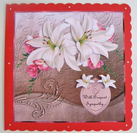 Sympathy Lillies in Pink by Suzi Cooper