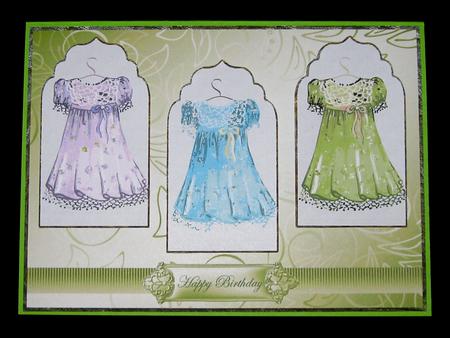 Party Dress Panel Card by Suzi Cooper