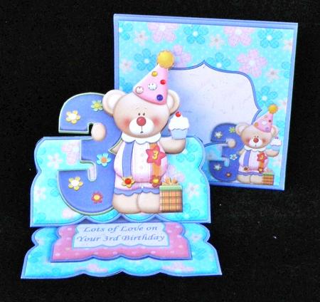 Age 3 Girl Clown Over the Edge Easel Kit by Suzi Cooper