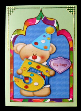 Happy Birthday 5 Year Clown by Suzi Cooper