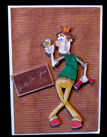 Drunk Party Dude Digi Stamp. by Suzi Cooper