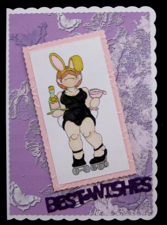 Bunny Skater Doodles Digital Stamp by Suzi Cooper