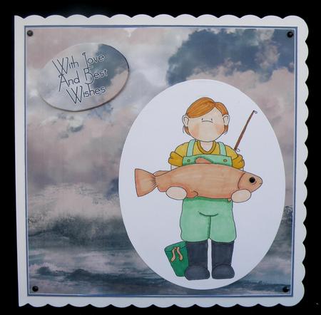 Rainbow Trout Doodles Digital Stamp by Suzi Cooper