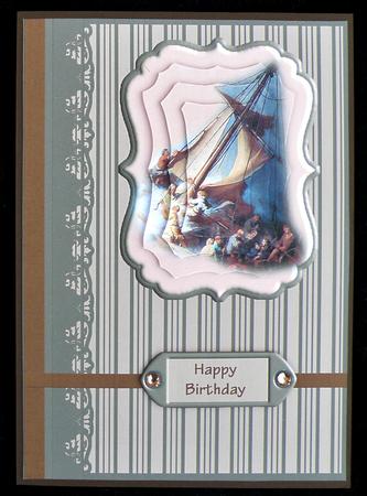 Stormy Seas Card Front by Suzi Cooper