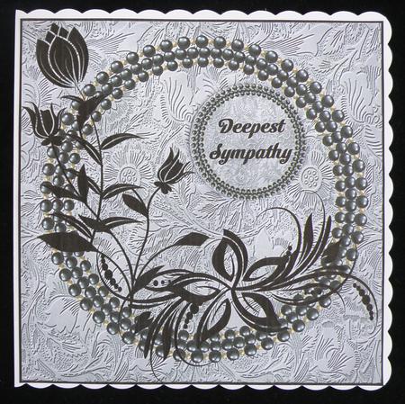 Floral Silhouette - Thinking of You - Deepest Sympathy by Suzi Cooper