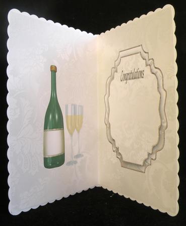 Champagne Wedding A5 Insert Portrait by Suzi Cooper