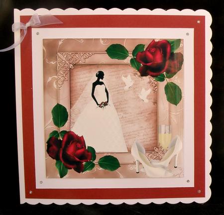 Beautiful Roses & Lace Silhouette Bride by Suzi Cooper