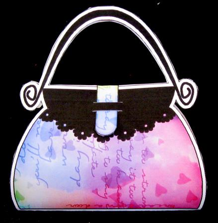 Hearts Handbag Shaped Treat or Favour Box Mini Kit by Suzi Cooper