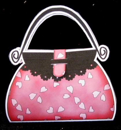 Hearts Handbag Shaped Treat or Favour Box Mini Kit by Suzi Cooper