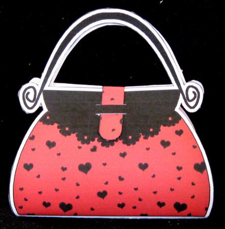 Hearts Handbag Shaped Treat or Favour Box Mini Kit by Suzi Cooper