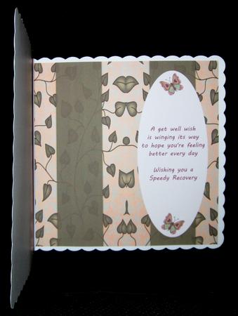 Beautiful Butterflies with Love Dl Insert - Dusky Pink by Suzi Cooper