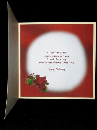 8x8 Roses Wine and Chocolates for My Love Insert Plate by Suzi Cooper