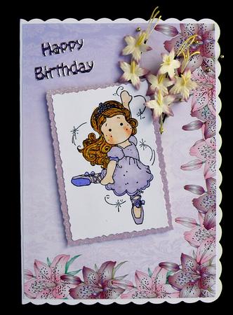 Pinks Lily Backing Sheet by Suzi Cooper