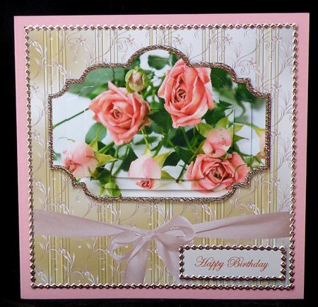 Anniversary, Birthday Rose Card Front by Suzi Cooper