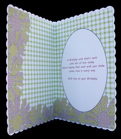 Green Daisy Insert 2 by Suzi Cooper