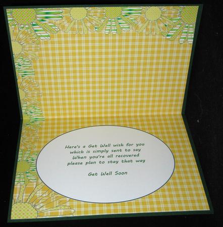 Yellow and Green Daisy Insert 1 by Suzi Cooper