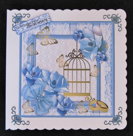 Formal Blue 3D Wedding,engagement or Anniversary by Suzi Cooper