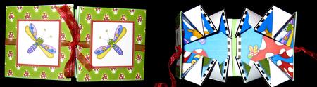 Toadstools and Insects Exploding Card by Suzi Cooper