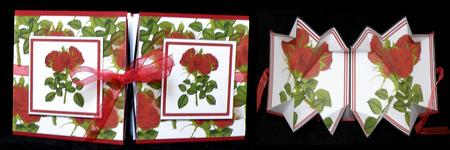 Exploding Card - Thorny Red Rose by Suzi Cooper