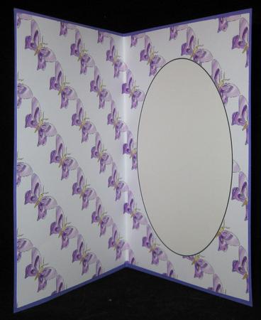 Purple Swirl Butterfly Insert 2 by Suzi Cooper