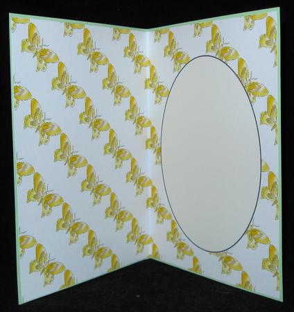 Yellow Swirl Butterfly Insert 2 by Suzi Cooper