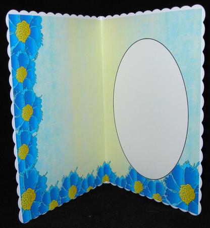 2 Tone Blue Daisy Insert 2 by Suzi Cooper