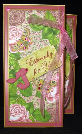 Pink Roses Especially for You Quick Tri-fold Card by Suzi Cooper