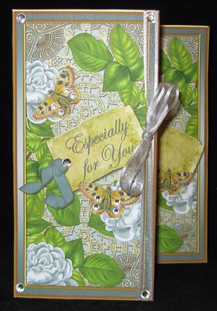 Silver Roses Especially for You Quick Tri-fold Card by Suzi Cooper